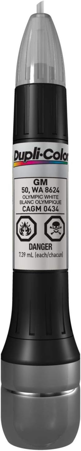 Dupli-Color AGM0434 Scratch Fix All-In-1 Exact-Match Automotive Touch-Up Paint – General Motors Olympic White – 0.25 oz. Paint Pen