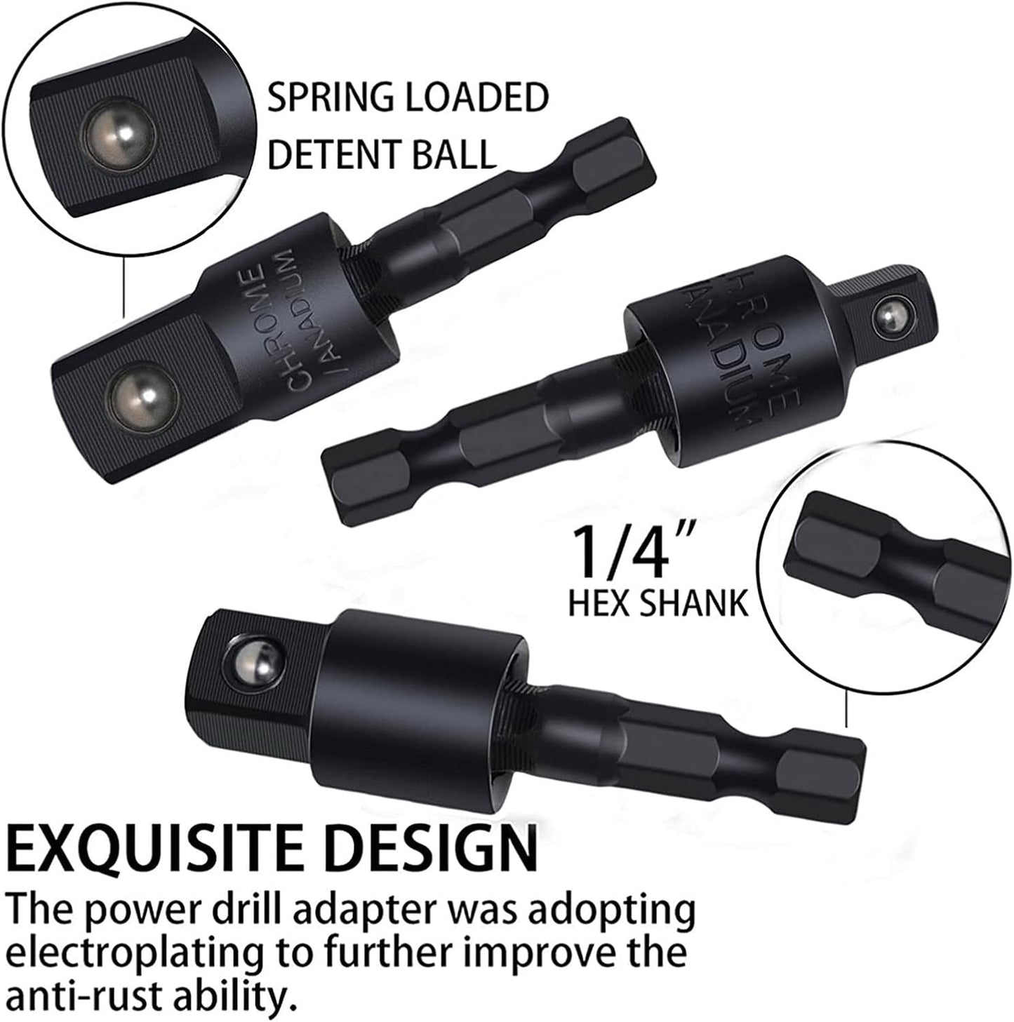 17Pcs Tools Flexible Drill Bit Extension,Include 3Pcs Rotatable Socket Adapter 2Pcs Hex Shank 105° Right Angle Drill Attachment 10 Short Screwdriver Bits 90° Angled Bits & Bendable Drill Bit Extension