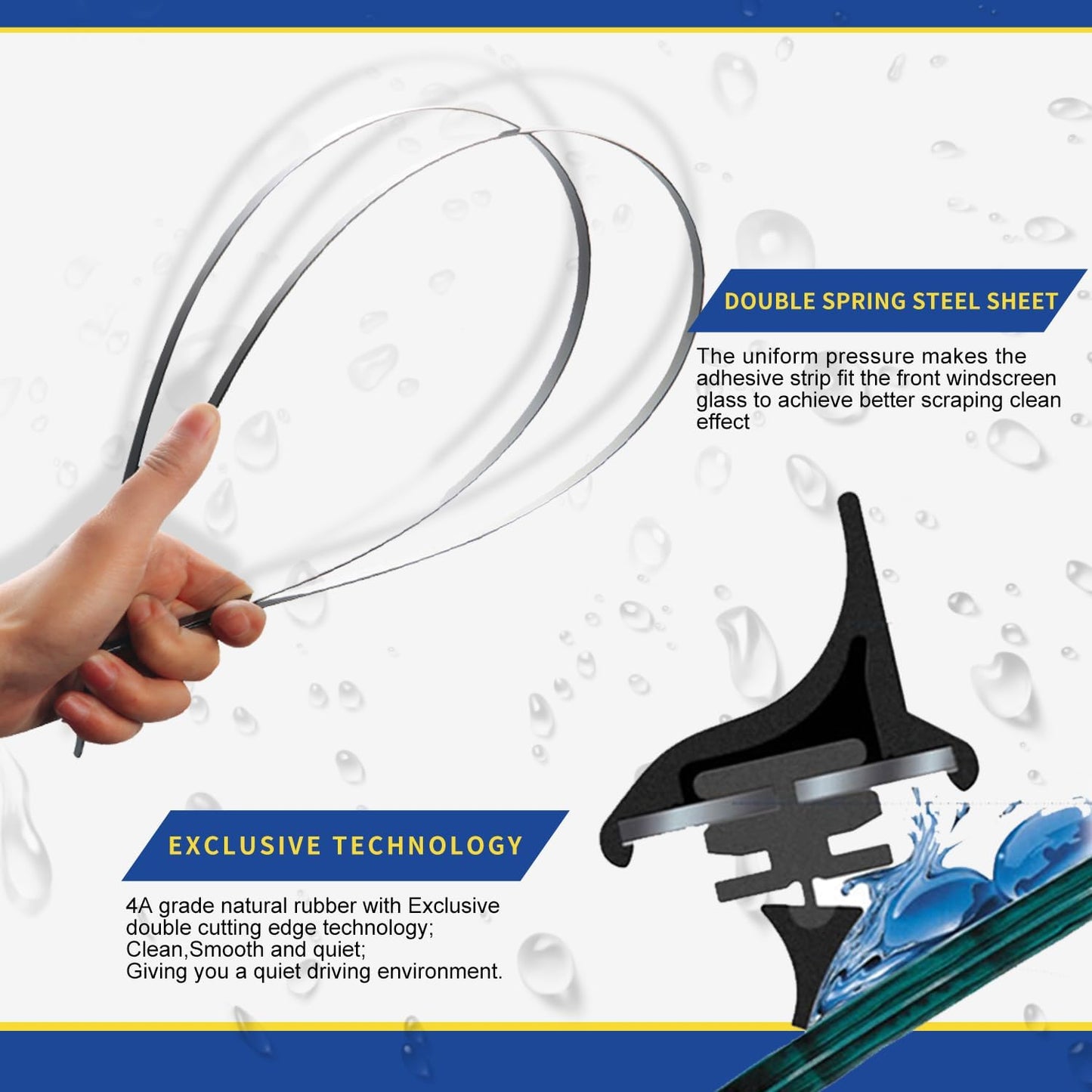 Wipers Factory Replacement for MBZ S CL Class 2007-2014 W221 W216 C216 Original Equipment Replacement Windshield Wiper Blade Set- 27"+27" (Set of 2) Side Lock