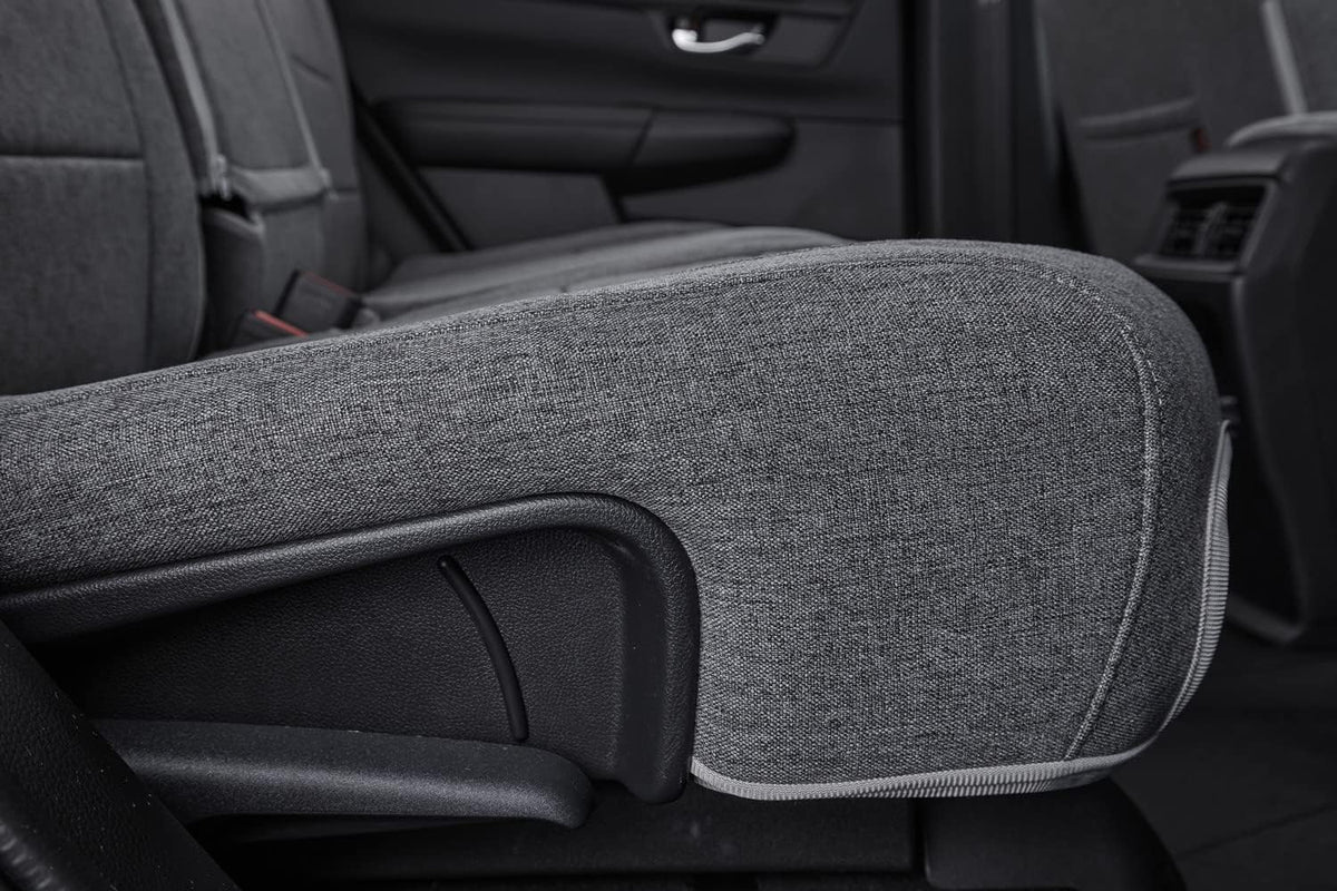 coverdream CRV Seat Covers Custom Fit for 2023 2024 2025 2026 Honda CR-V LX,EX,EX-L,Sport Series,Hybrid,Fully Covered,Airbag Compatible,UV Resistant Polyester Seat Protector(Full Set,Gray)