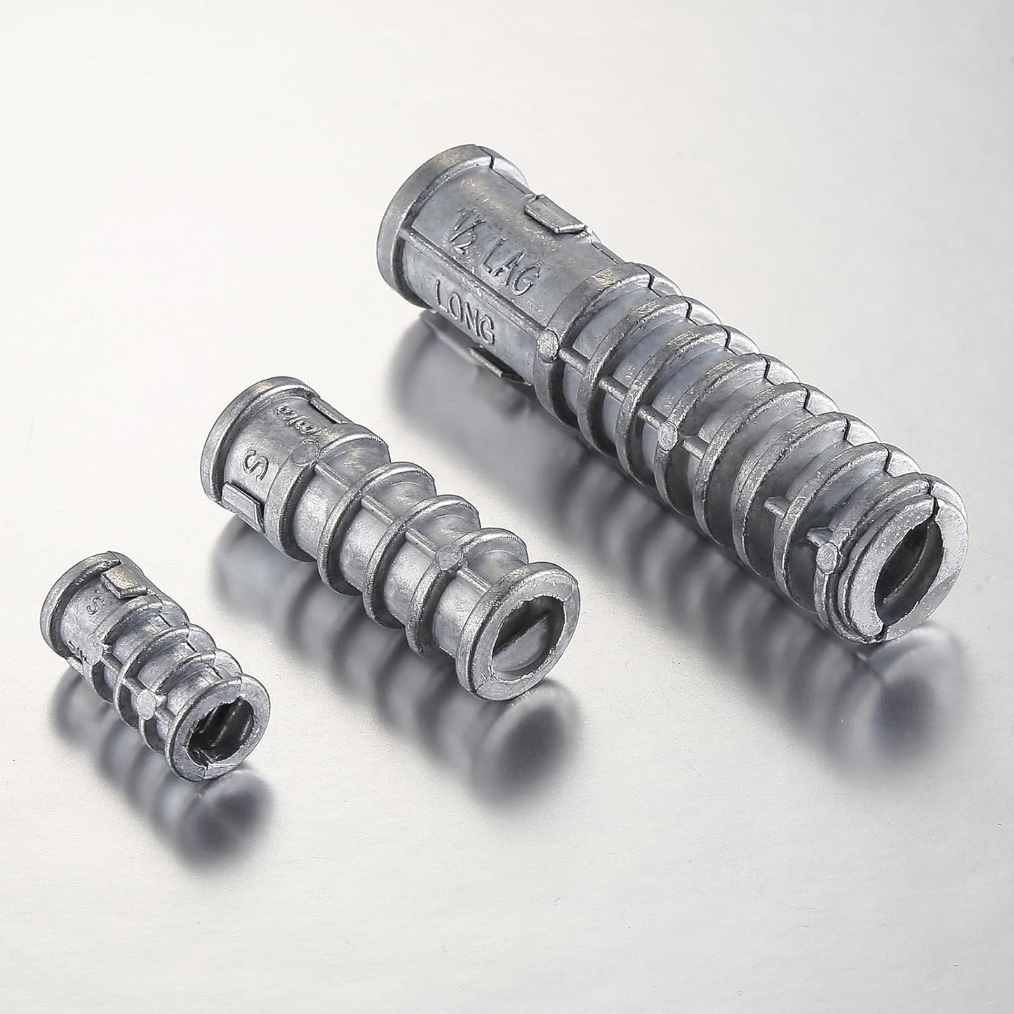 Wensilon(30pcs) 1/4 * 1-1/2 Lag Shield Anchor Long Zinc Alloy Bolts Concrete Anchors, Zinc Alloy Masonry Anchors Hole