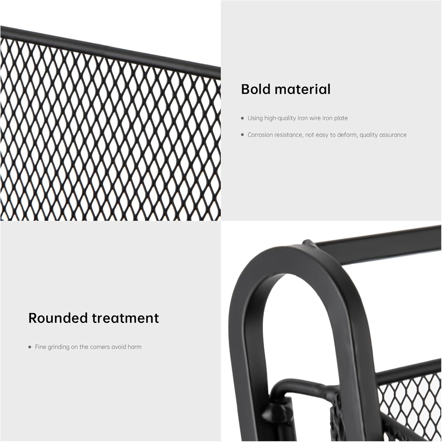 Retail Display Rack 4-Tier Market Merchandise Display Shelf Tabletop Fruit Vegetable Display Shelving Snack Shelf Countertop for Retail Store Home Store Market (10”D X 16”W X 20”H)