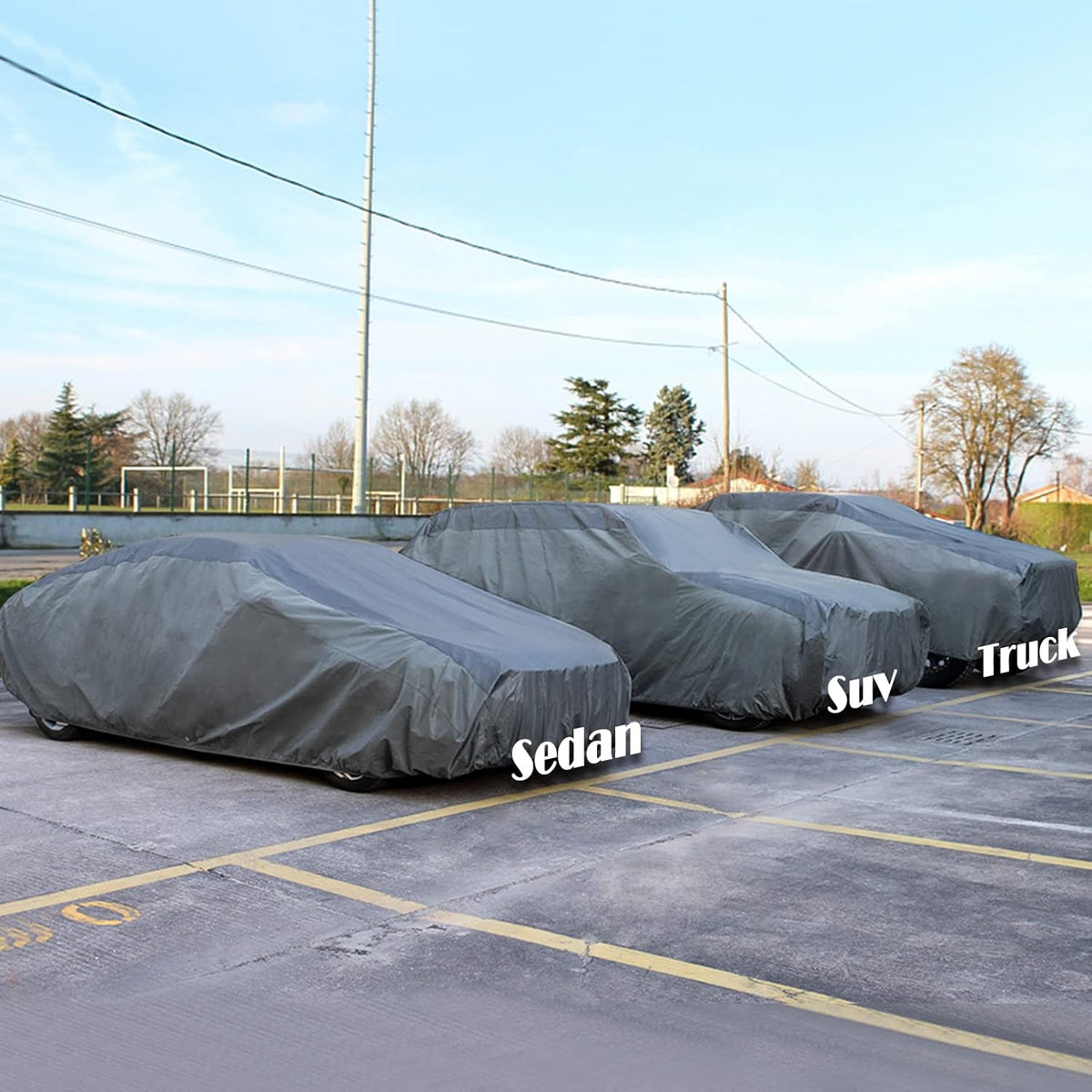 XCAR Ultra Light Waterproof SUV Car Cover for Automobiles All Weather Protection, Windproof & Breathable, Fits Cars Up to 230"