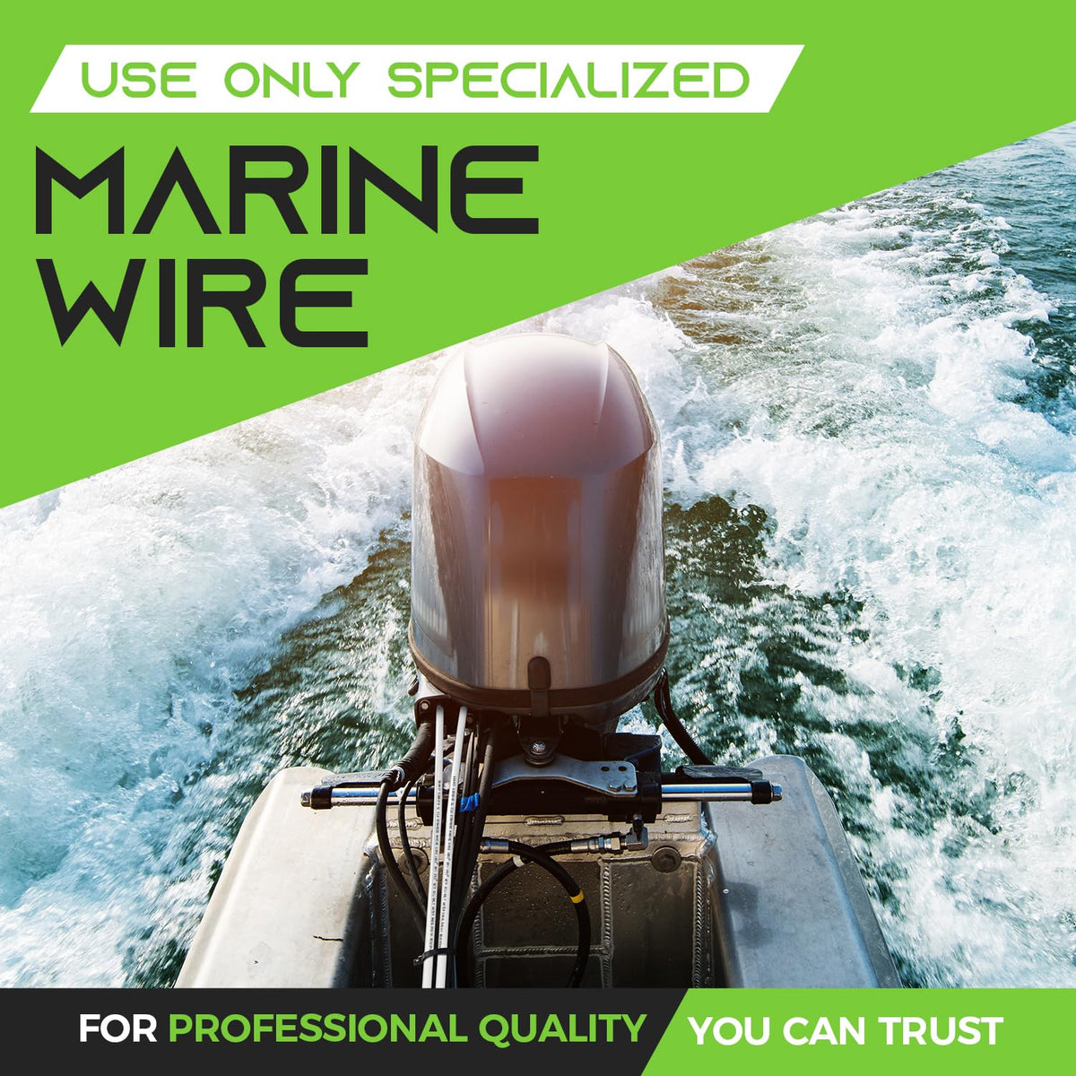 GEARit 6 Gauge Marine Electrical Primary Wire, 6 AWG (50ft) Marine Grade Tinned Copper Oxygen Free for Boat, Automotive, RV, Camper, Trailer