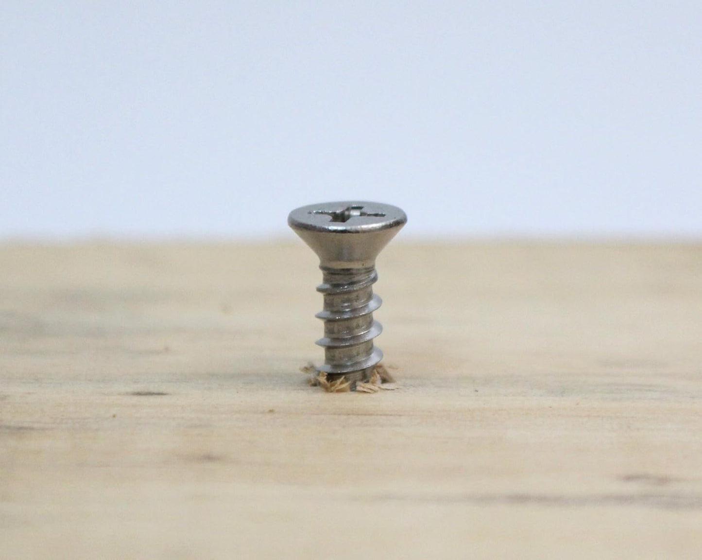 Bolt Dropper No. 6 x 3/4" Stainless Steel Flat Head Phillips Wood Screw, (100 pc), 18-8 (304) Stainless Steel Sheet Metal Screws- Type A Point, Plain Finish