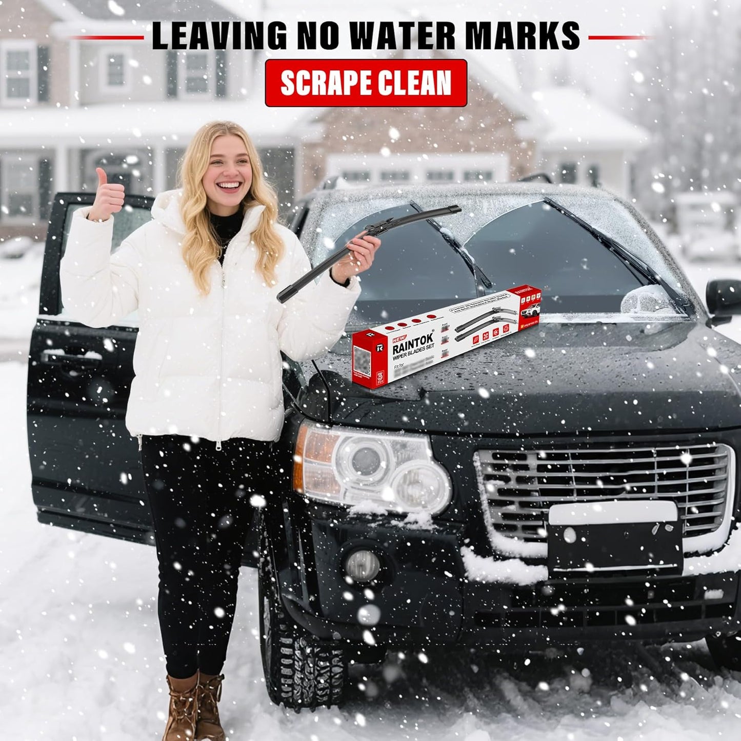 Windshield Wiper Blades - Replacement Set for Volkswagen Golf (2015-2021) & e-Golf (2015-2020) - Front & Rear (26", 18", 11") - Pack of 3