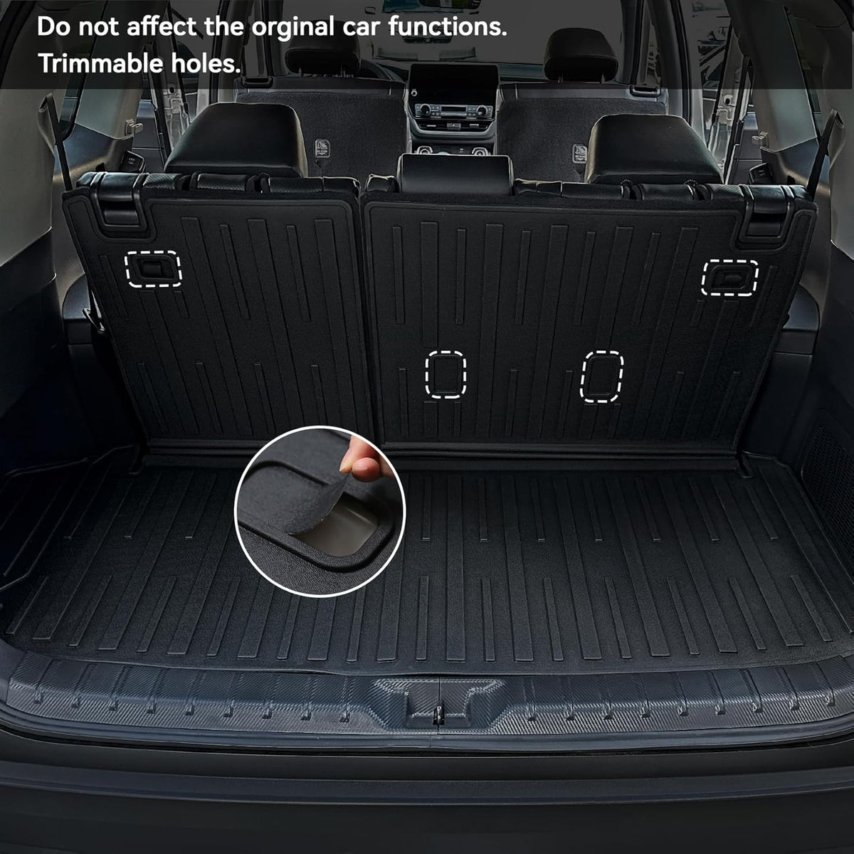 Floor Mats for Grand Highlander Accessories, Cargo Liner with Floor Mats 7 Seater for Toyota Grand Highlander Accessories 2024 2025