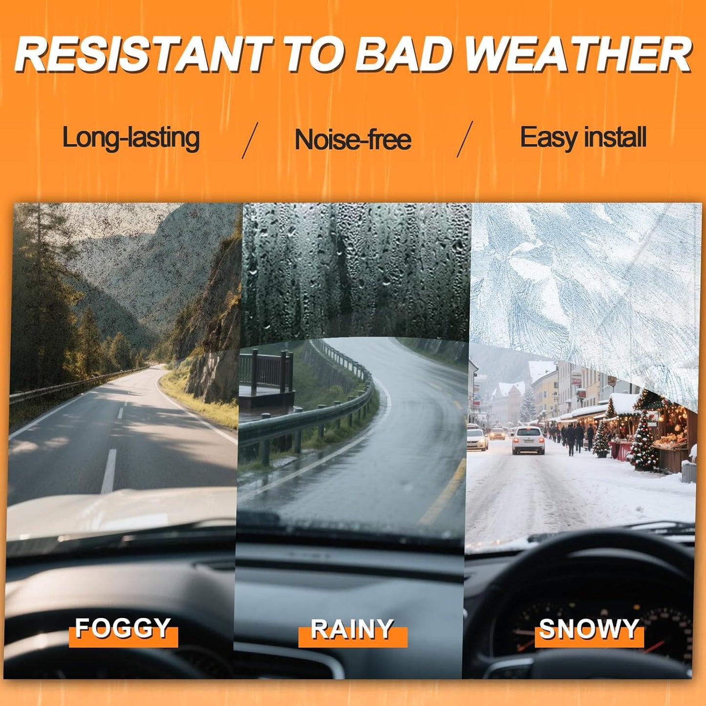 HULADAED® 28'' 18'' 12'' Windshield Wipers Replacement for Nissan Rogue Sport 2022 2021 2020 2019 2018 2017,Silicone Front Rear Wiper blades for MY Car-All Weather & Quiet(3 PACK)