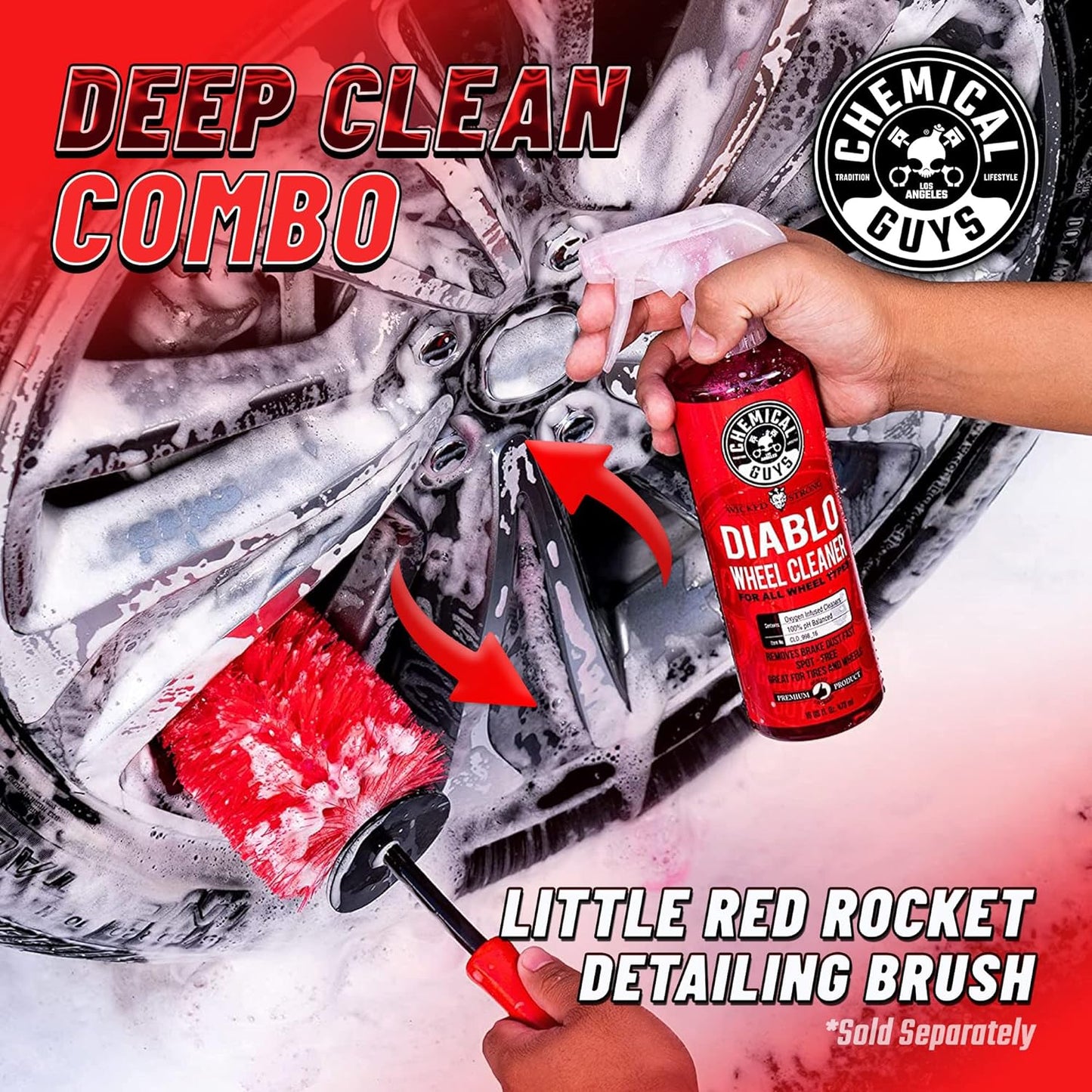 Chemical Guys HOL126L 8-Piece Arsenal Builder Car Wash Kit with Bucket, Dirt Trap, Lid, Wash Mitt, Air Fresheners and (3) 16 oz Car Care Cleaning Chemicals