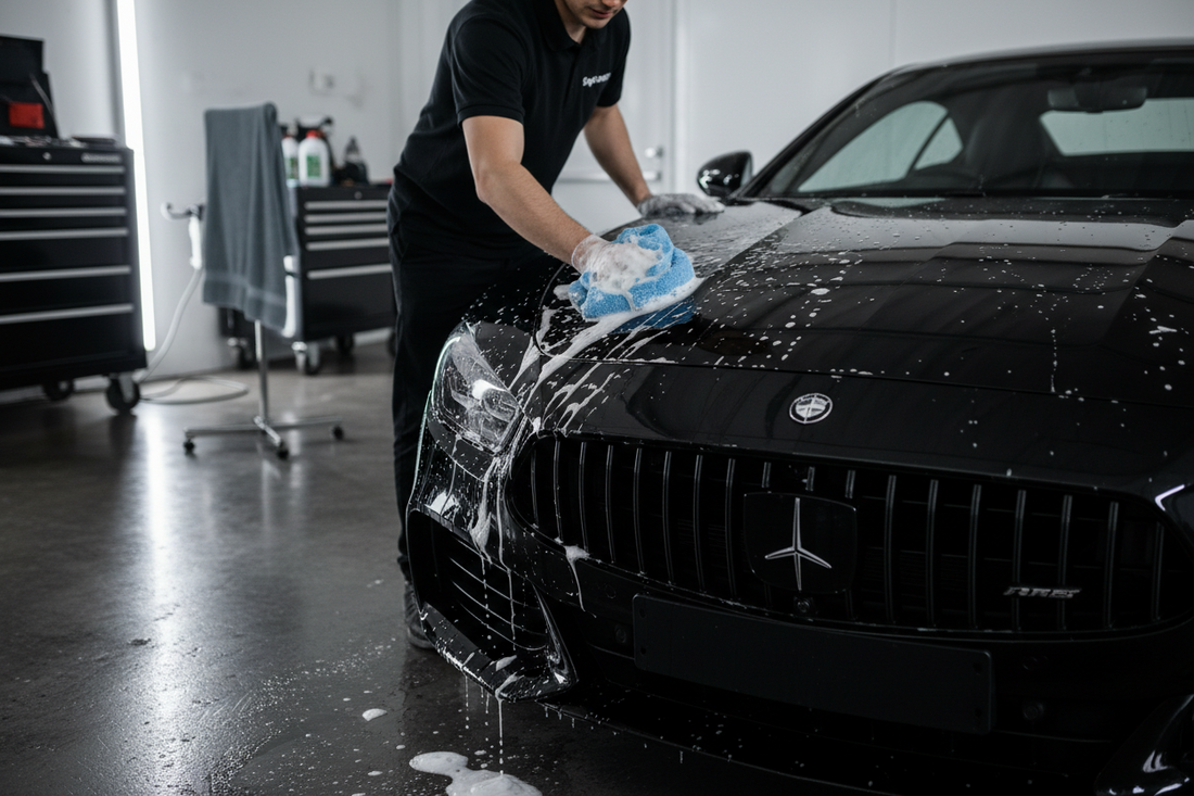 The Detailer’s Secret: How to Wash a Black Car Without Leaving Swirl Marks