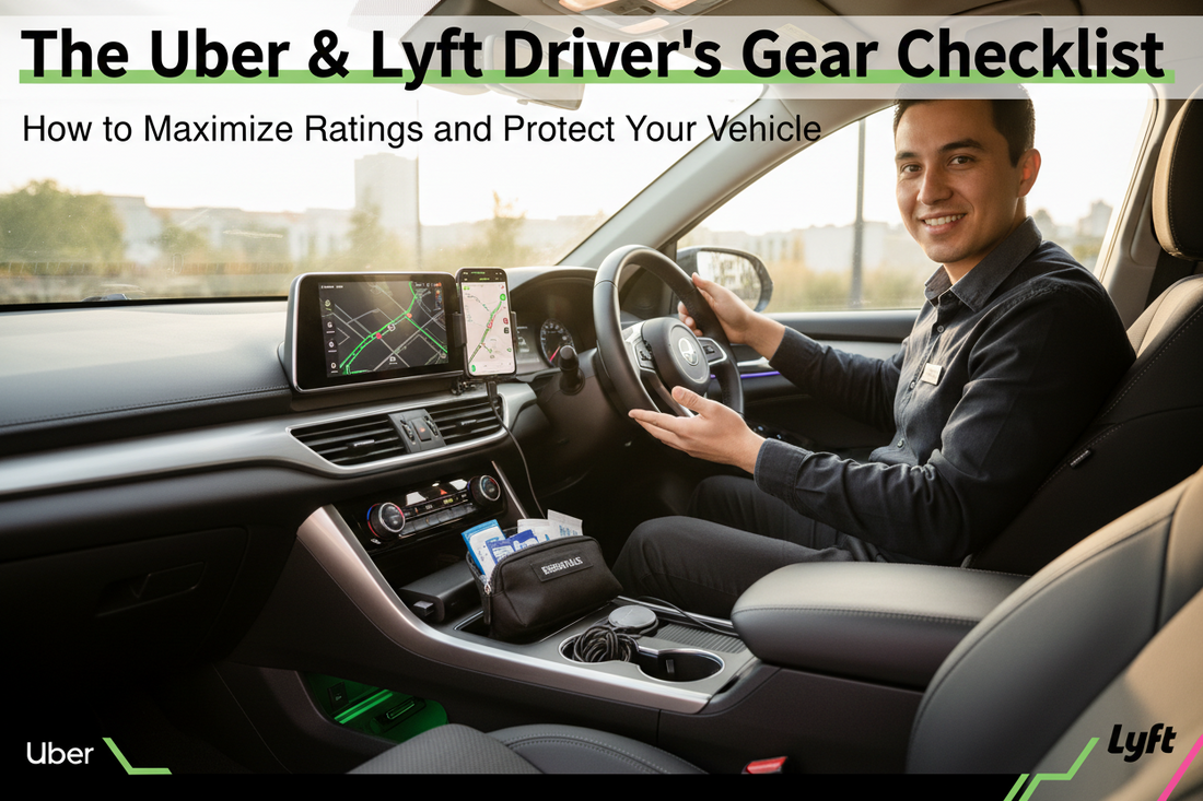 The Uber & Lyft Driver’s Gear Checklist: How to Maximize Ratings and Protect Your Vehicle