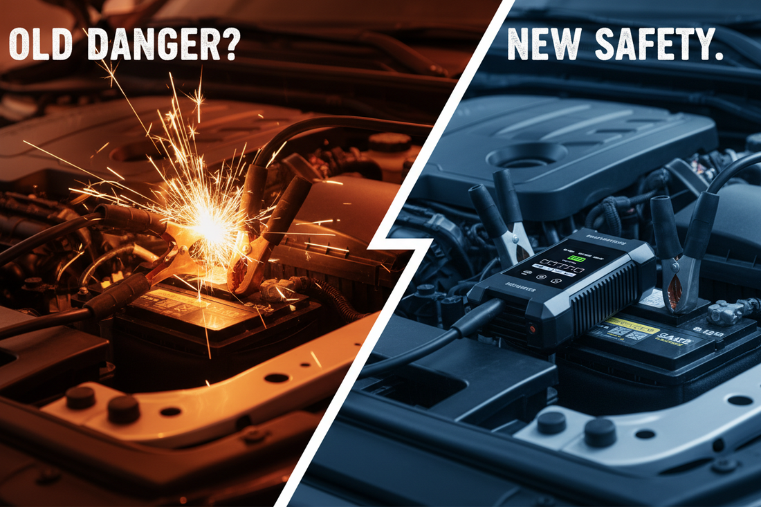 Why Old-School Jumper Cables Can Fry Modern Car Computers (And What to Use Instead)
