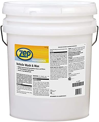 Zep Vehicle Wash and Wax - 5 Gallon (1 Bucket) 1041582 - Leaves A Waxed, Shiny, Like New Surface