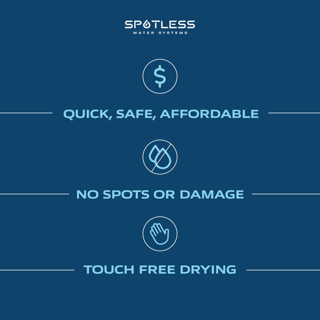 Spotless Water Systems - DIC-10, Simple Window, Solar Panel, RV & Car Wash System, Works for All Vehicles, Motorcycles, Bikes, Boats, Planes, Yachts, Towel Drying Eliminated