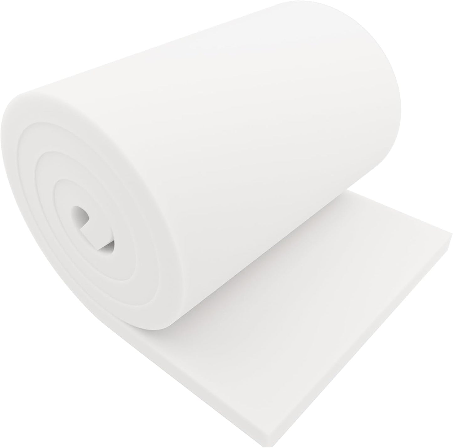 GoTo Foam 1" Height x 24" Width x 72" Length 44ILD (Firm) Upholstery Cushion Made in USA