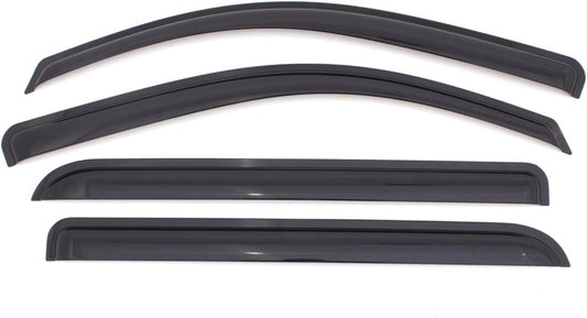 KPY Window Visor Rain Guard for 2008-2014 BMW X6, Side Window Vent Deflectors Tape-On Style, 2008 2009 2010 2011 2012 2013 2014