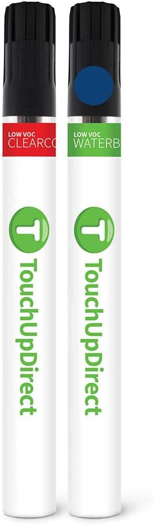 TouchUpDirect 8W6 Parisian Night Pearl Compatible with Toyota Exact Match Touch Up Paint Brush - Essential Kit