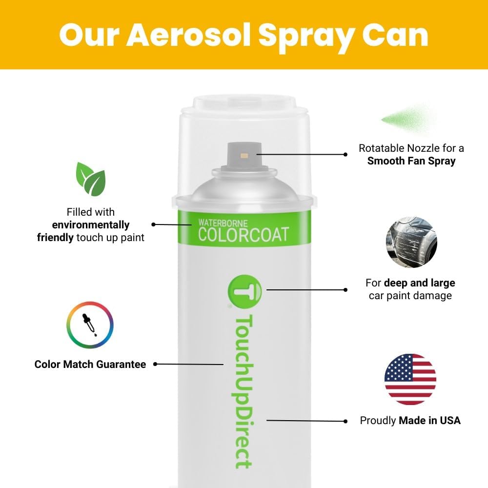 TouchUpDirect 1K9 Coastal Gray Metallic Compatible with Toyota Exact Match Touch Up Paint Aerosol - Essential Kit