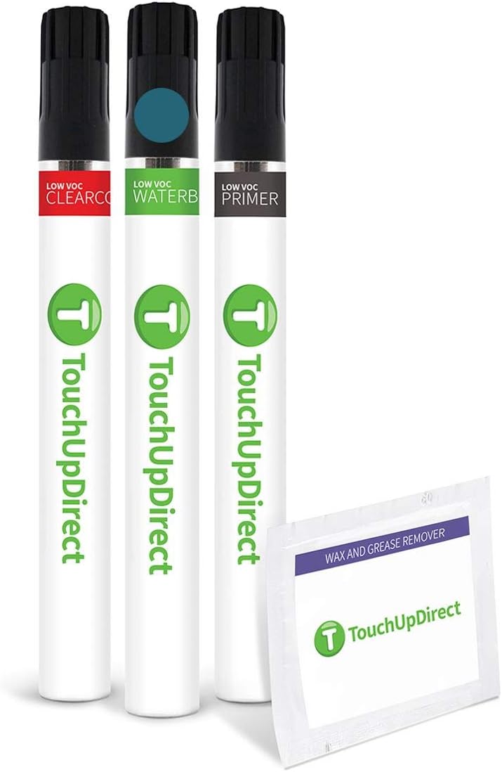 TouchUpDirect 8T7 Blue Streak Metallic Compatible with Toyota Exact Match Touch Up Paint Brush - Preferred Kit