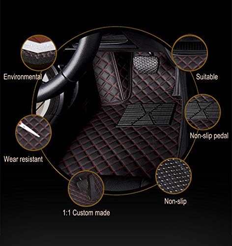 Custom Car Floor Mat Compatible with BMW Mercedes-Benz Toyota Cadillac Lexus Honda Infiniti Nissan Hyundai Kia Audi All Models Cars Sedans SUVs Automotive Mats (Beige)