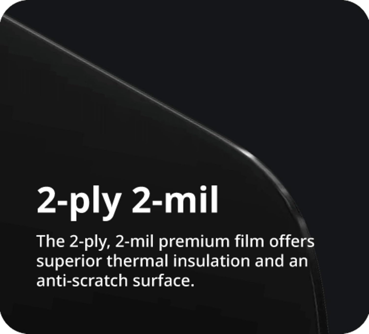 Nano Ceramic Window Tint Film for Cars - 2 Ply Scratch Resistant with Heat Control and UV/IR Rejection (70% VLT, 40inx100ft), OWFCR-10006