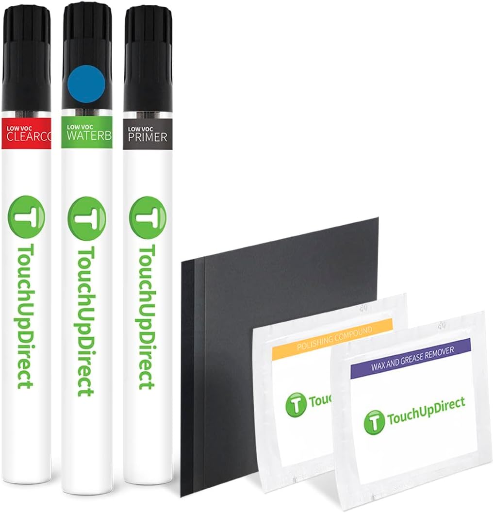 TouchUpDirect 8T6 Voodoo Blue Compatible with Toyota Exact Match Touch Up Paint Brush - Platinum Kit