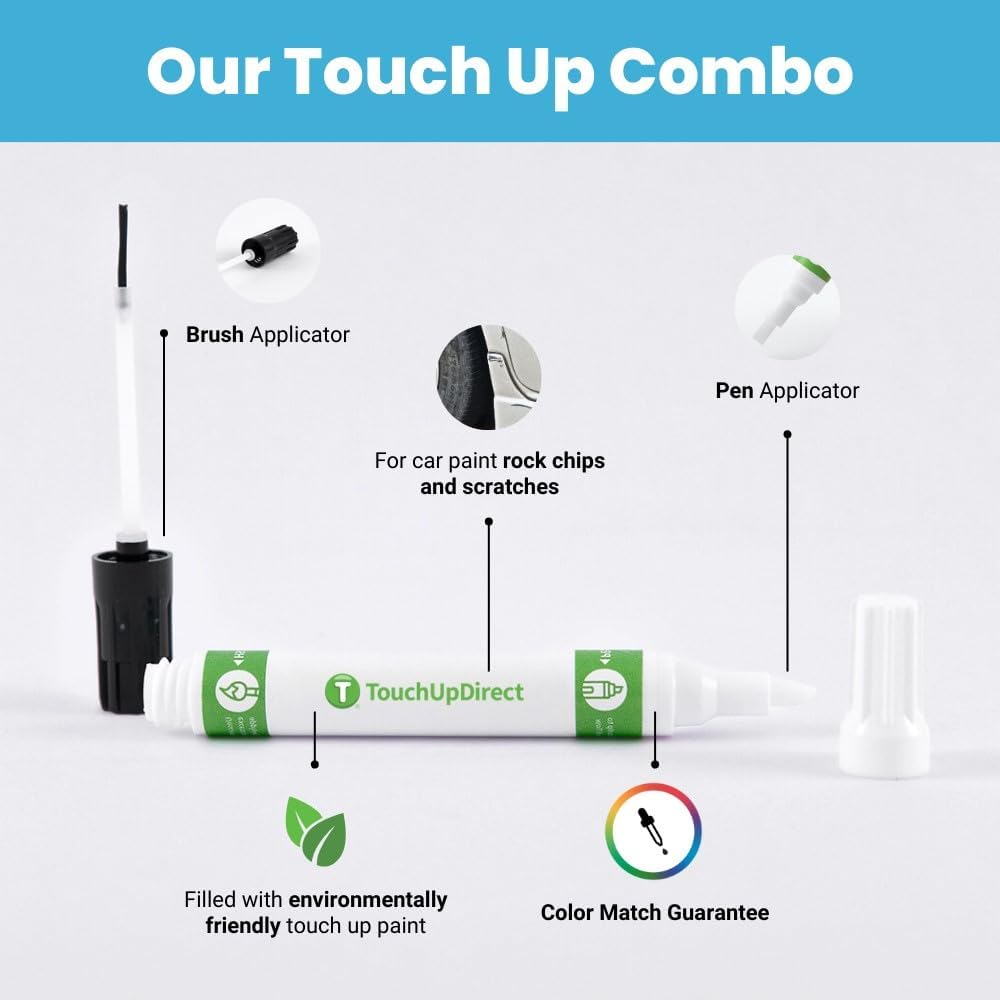 TouchUpDirect 4X0 Inferno Compatible with Toyota Exact Match Touch Up Paint Combo - Platinum Kit