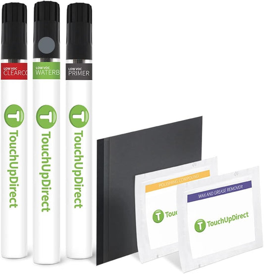 TouchUpDirect 1F9 Slate Metallic Compatible with Toyota Exact Match Touch Up Paint Brush - Platinum Kit