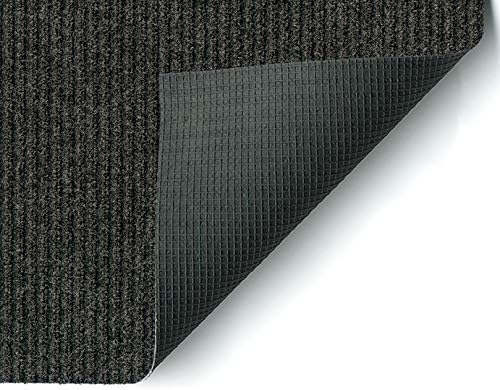 KOECKRITZ Heavy Duty Durable All Weather Indoor/Outdoor Non Slip Entrance Mat Rugs and Runners for Office Business Building Home Garage Front Door - 2' x 10' Charcoal