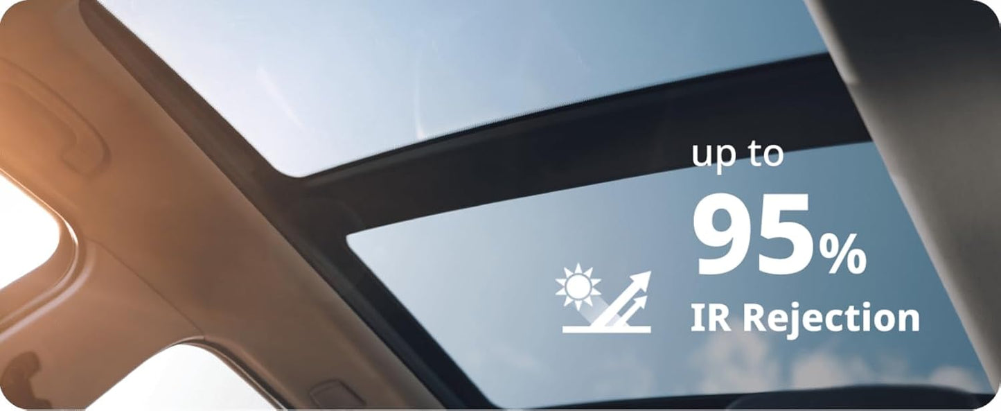 Nano Ceramic Window Tint Film for Cars and Building, Charcoal, 2 Ply Scratch Resistant, Heat Control, and UV 99%, IR 93% Rejection, 15% VLT, 40inx100ft