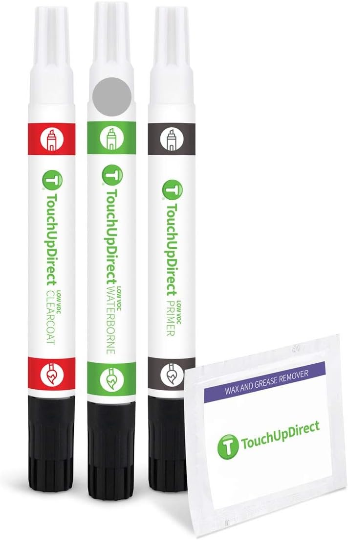 TouchUpDirect 1H5 Cement/Cement Gray Metallic for Toyota Exact Match Touch Up Paint Combo - Preferred Package