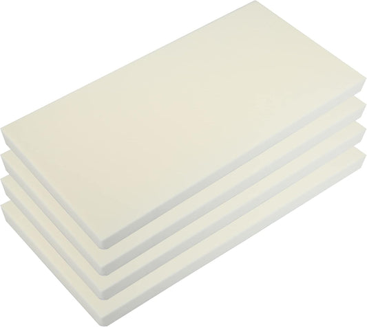 X AUTOHAUX 400x200x20mm 4pcs Car Garage Wall Guard Door Bumper Protector Anti Collision Waterproof White