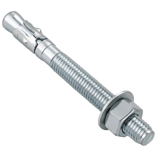 1/2x4-1/4" 50Pcs Inch Standard Fasteners for Heavy-Duty Zinc Wedge Anchors for Cement and Concrete