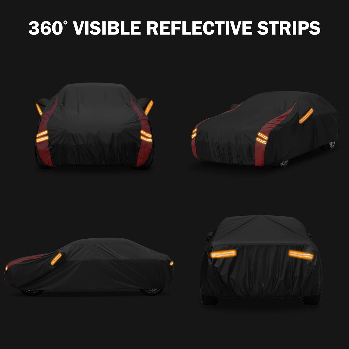 Car Cover Automobiles Waterproof All Weater Compatible with Jeep Wrangler Cover 2 Door, Outdoor Full Exterior for Covers Fits JK JL TJ YJ CJ
