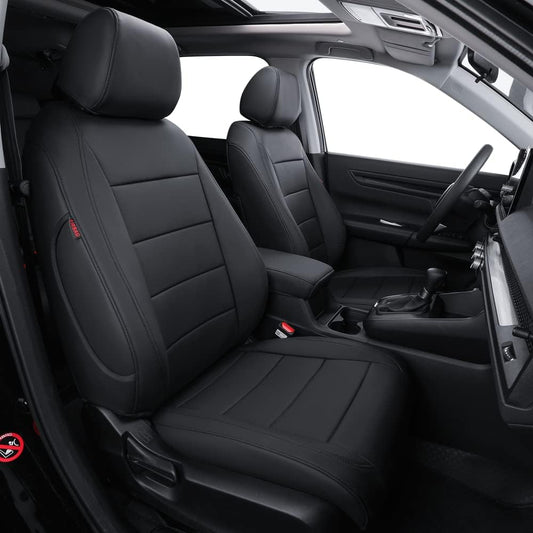 coverdream Custom Seat Covers Compatible with Select Honda CRV 2015 2016 Models - Leatherette (Black,Full Set)
