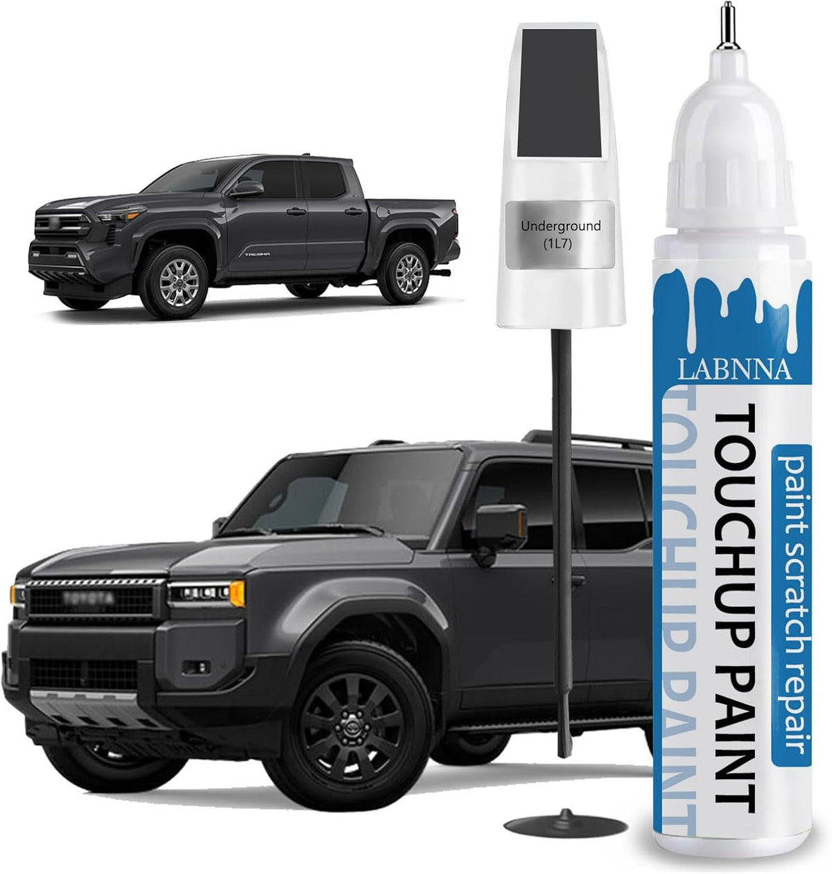 Underground (1L7) Touch Up Paint for Toyota-Exact Match 2 in 1 touchup Paint Pen for Chips and Nicks Repair Car Paint Scratch Repair Kit