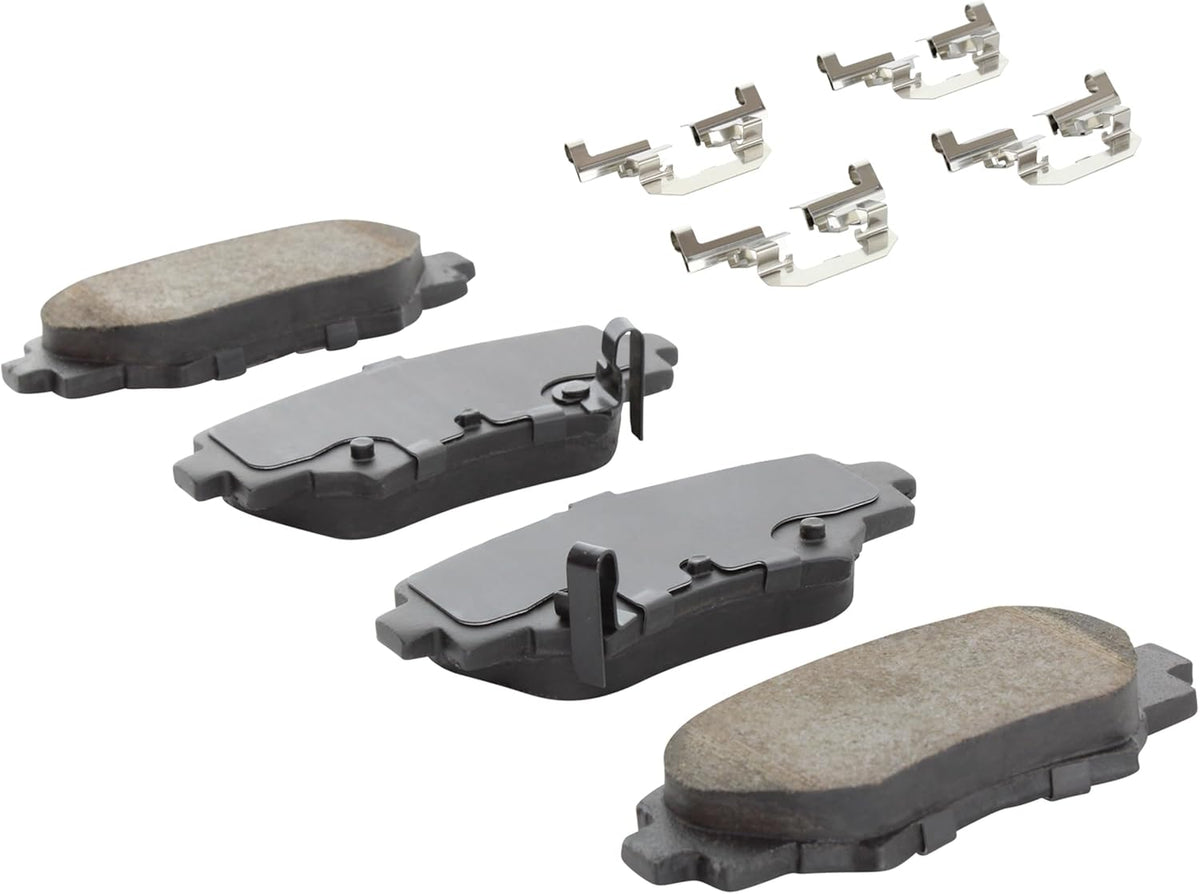 Premium Ceramic Rear Brake Pads (1001-1729C) Compatible with Mazda 3 2014-2016, Mazda 3 Sport 2014-2016