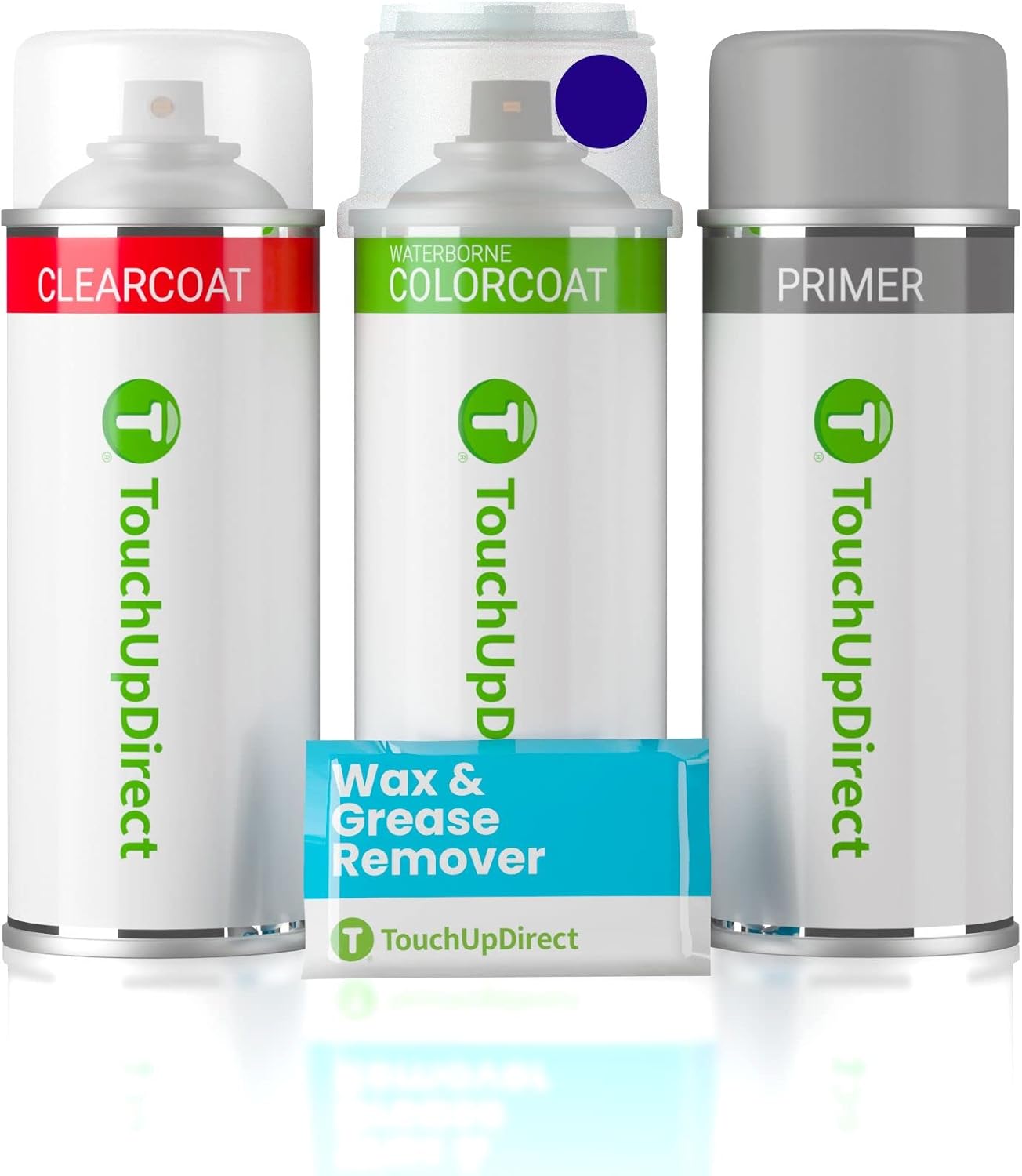 TouchUpDirect 8X8 Blueprint Compatible with Toyota Exact Match Touch Up Paint Aerosol - Preferred Kit