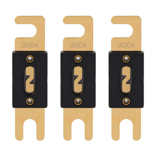 300A ANL Fuse 300 Amp Inline Blade Fuses 32V for Car Audio Inverter Automotive Stereo (Pack of 3 pcs)