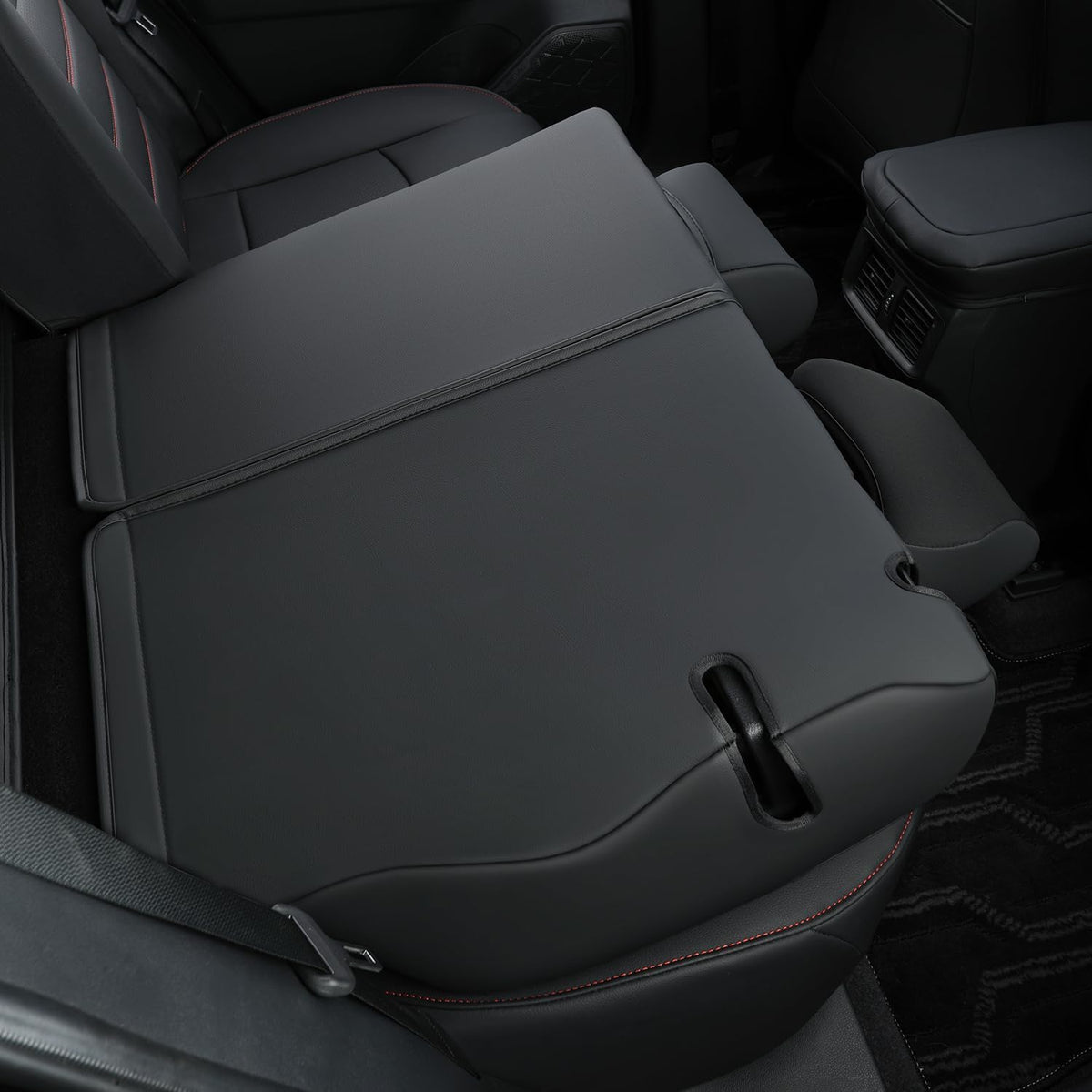 RISINGSTAR Rav4 Seat Covers, fit 2019-2025 Toyota Rav4 XLE LE XLE Premium Limited Base SUV, not for Adventure and TRD-Off(Black&Red)