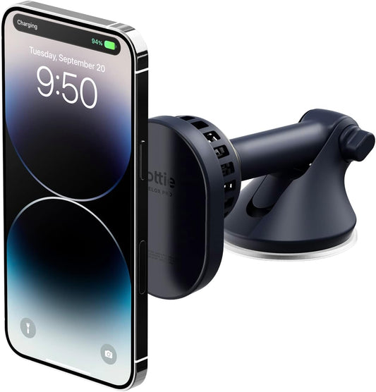 iOttie Velox Pro MagSafe Compatible Dash & Windshield Car Mount with Wireless Charging & CryoFlow™ Cooling Compatible with MagSafe Phones Including iPhone 12/13/14/15/16 Series (Car Charger Included)