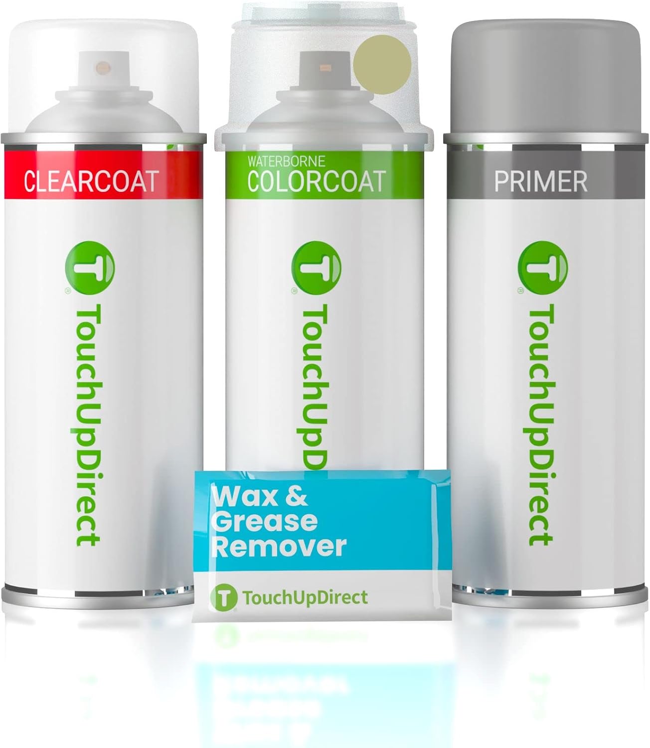 TouchUpDirect 4T8 Sandy Beach Metallic Compatible with Toyota Exact Match Touch Up Paint Aerosol - Preferred Kit