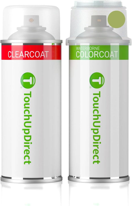 TouchUpDirect 5C3 Lime Rush Compatible with Toyota Exact Match Touch Up Paint Aerosol - Essential Kit