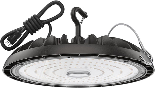 Led High Bay Light 150W, 5000K Bright High Bay Led Lights 22500LM, Durable UFO Bay Lighting (150LM/W) for Workshop, Garage, Barn