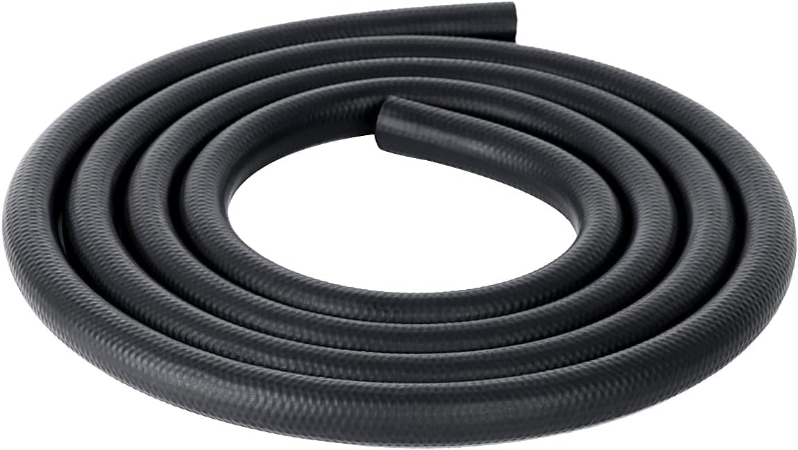 LokoCar 5/16" ID Fuel Hose Line Push Lock NBR Rubber SAE 30R7 300PSI 5ft Black