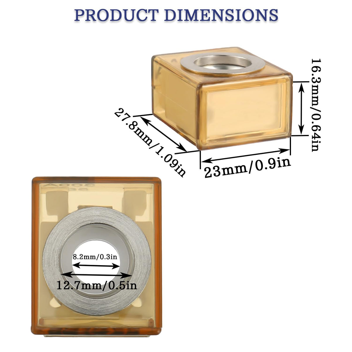 MRBF Terminal Fuse Block 80 AMP Marine Rated Battery Fuse 58V DC Max IP66 Waterproof Fuse Holder 80A