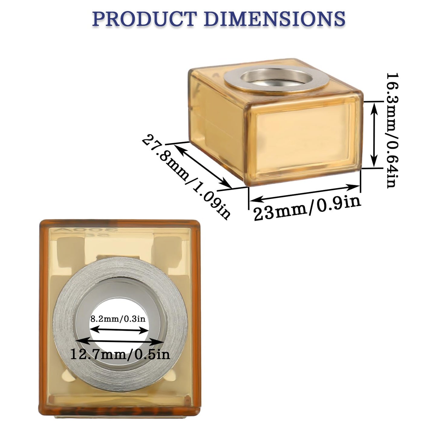 MRBF Terminal Fuse Block 250 AMP Marine Rated Battery Fuse 58V DC Max IP66 Waterproof Fuse Holder 250A