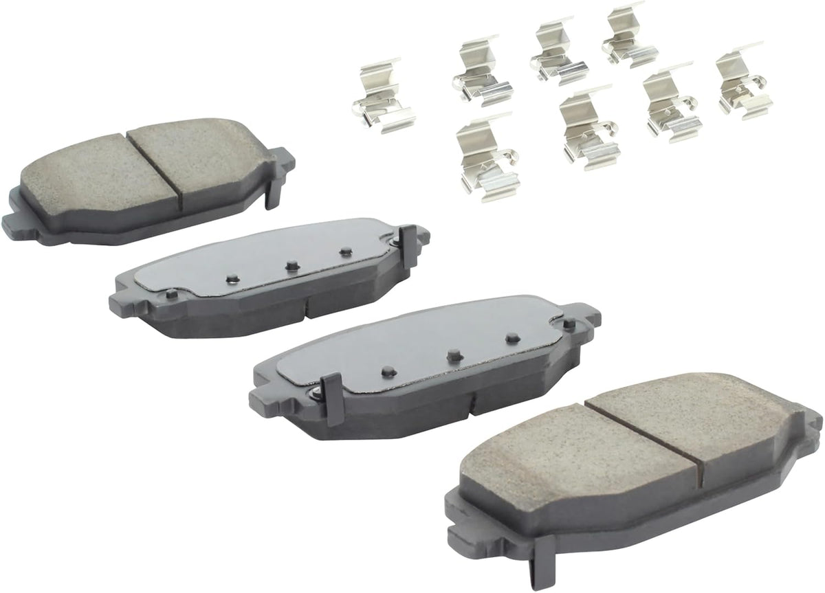 Premium Semi-Metallic Rear Brake Pads (1001-1596M) Compatible with 2011-2020 Chrysler/Dodge/Ram/Volkswagen (C/V/Grand Caravan/Journey/Routan/Town & Country)