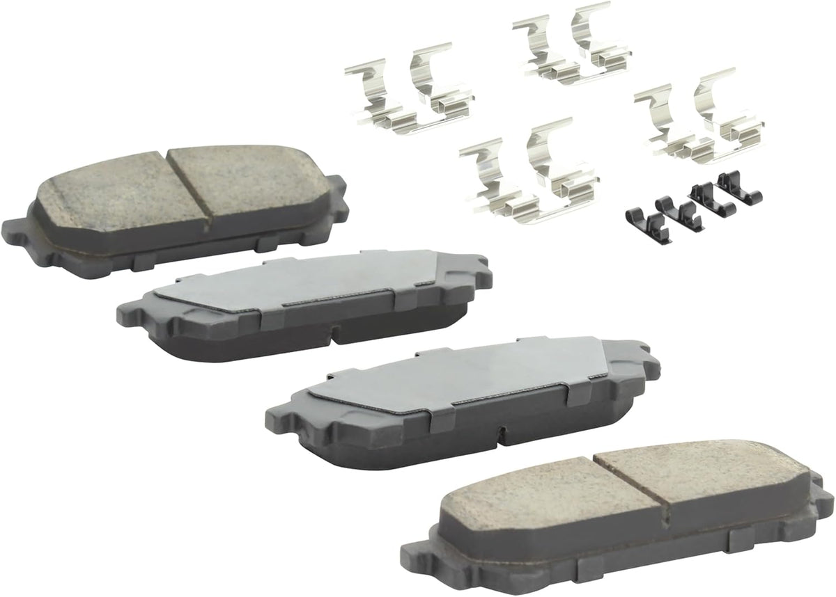 Premium Ceramic Rear Brake Pads (1001-1004C) Compatible with Saab 9-2X 2005-2006, Subaru Forester 2004-2008, Subaru Impreza 2003-2007