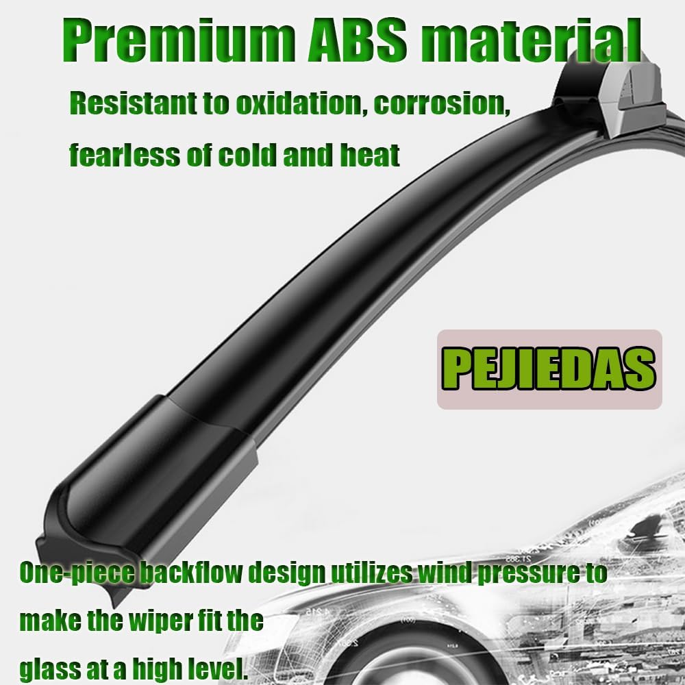 Set of Wiper Blades, Front Wiper + Rear Wiper Blades for Kia Soul 2010-2020/Kia Sorento 2011-2015 (24 inch + 20 inch + 11 inch Wiper Blades) OE Original Style